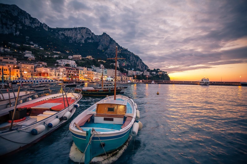 Romantic island of Capri
