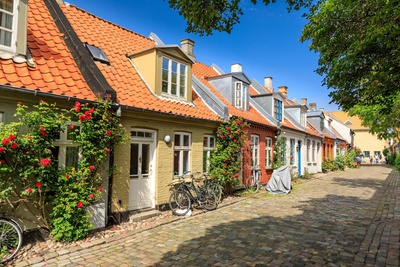 Walking through the Old Town of Aarhus