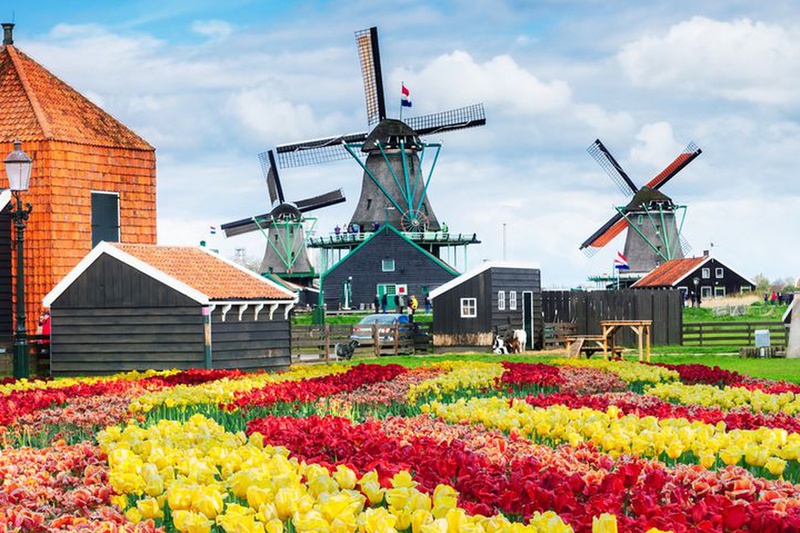 Visit to Volendam, Marken and Windmills of Zaanse Schans