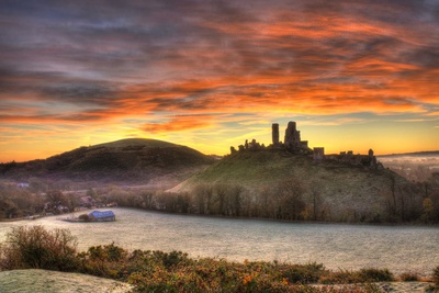 Visit Corfe Castle and its medieval village