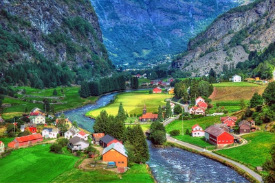 Eidfjord Voringfossen Waterfall and Hardangervidda Center