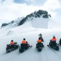 Glacier snowmobiling